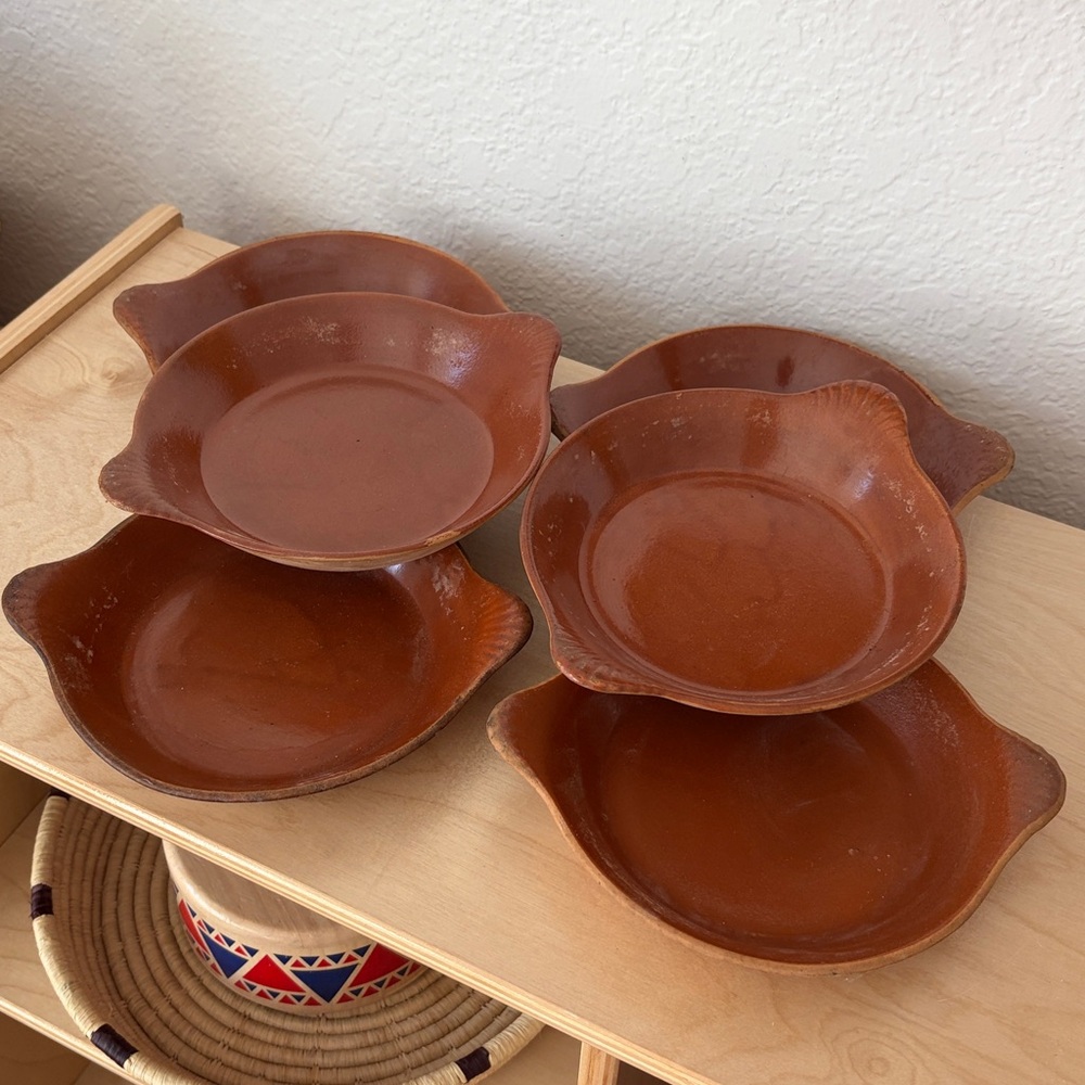 Primitive Red Wing Terracotta Provincial Ware 23 Baking Dish Plates